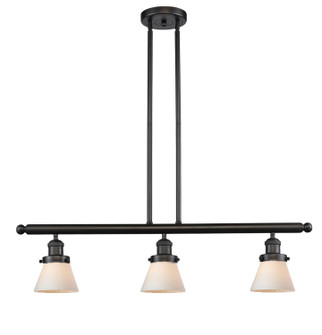 Franklin Restoration Three Light Island Pendant in Oil Rubbed Bronze (405|213-OB-G61)