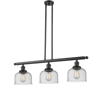 Franklin Restoration Three Light Island Pendant in Oil Rubbed Bronze (405|213-OB-G74)