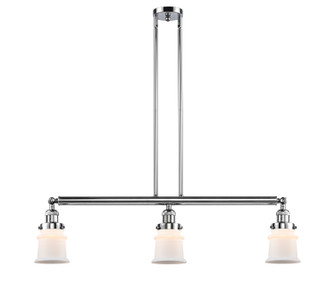 Franklin Restoration Three Light Island Pendant in Polished Chrome (405|213-PC-G181S)