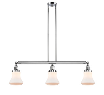 Franklin Restoration Three Light Island Pendant in Polished Chrome (405|213-PC-G191)
