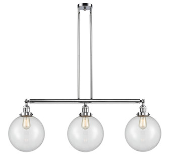 Franklin Restoration Three Light Island Pendant in Polished Chrome (405|213-PC-G202-10)