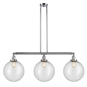 Franklin Restoration Three Light Island Pendant in Polished Chrome (405|213-PC-G204-12)