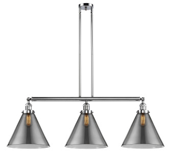 Franklin Restoration Three Light Island Pendant in Polished Chrome (405|213-PC-G43-L)