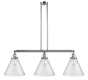 Franklin Restoration Three Light Island Pendant in Polished Chrome (405|213-PC-G44-L)