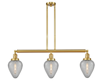 Franklin Restoration LED Island Pendant in Satin Gold (405|213-SG-G165-LED)