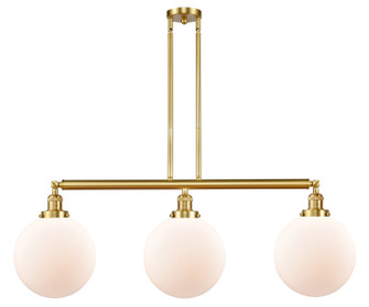 Franklin Restoration LED Island Pendant in Satin Gold (405|213-SG-G201-10-LED)