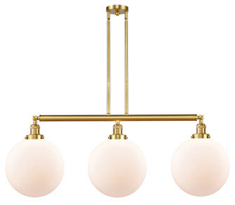 Franklin Restoration LED Island Pendant in Satin Gold (405|213-SG-G201-12-LED)