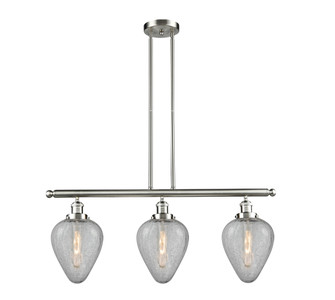 Franklin Restoration LED Island Pendant in Brushed Satin Nickel (405|213-SN-G165-LED)