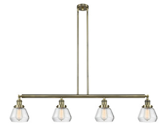 Franklin Restoration LED Island Pendant in Antique Brass (405|214-AB-G172-LED)
