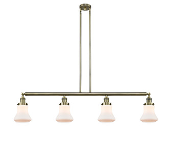 Franklin Restoration Four Light Island Pendant in Antique Brass (405|214-AB-G191)