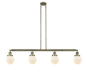 Franklin Restoration LED Island Pendant in Antique Brass (405|214-AB-G201-6-LED)