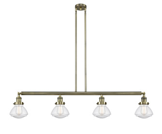 Franklin Restoration LED Island Pendant in Antique Brass (405|214-AB-G324-LED)
