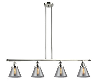 Franklin Restoration Four Light Island Pendant in Polished Nickel (405|214-PN-G43)