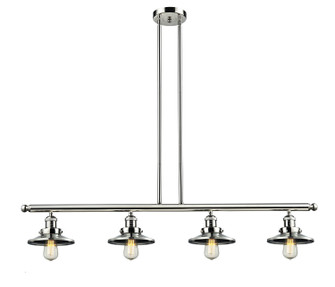 Franklin Restoration Four Light Island Pendant in Polished Nickel (405|214-PN-M1)