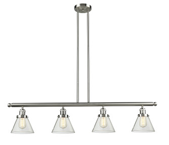 Franklin Restoration Four Light Island Pendant in Brushed Satin Nickel (405|214-SN-G42)