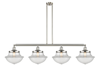 Franklin Restoration Four Light Island Pendant in Brushed Satin Nickel (405|214-SN-G542)