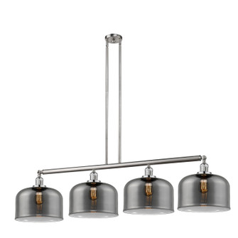 Franklin Restoration Four Light Island Pendant in Brushed Satin Nickel (405|214-SN-G73-L)