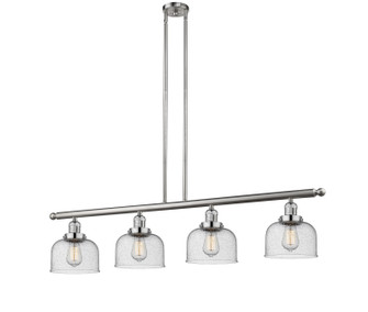 Franklin Restoration Four Light Island Pendant in Brushed Satin Nickel (405|214-SN-G74)