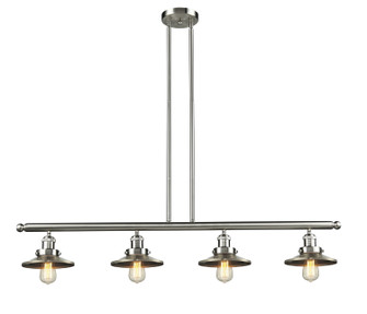 Franklin Restoration Four Light Island Pendant in Brushed Satin Nickel (405|214-SN-M2)