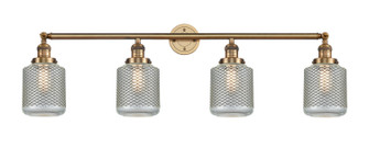 Franklin Restoration Four Light Bath Vanity in Brushed Brass (405|215-BB-G262)