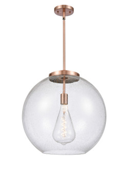 Essex One Light Pendant in Antique Copper (405|221-1S-AC-G124-18)