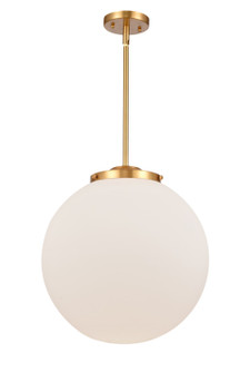 Franklin Restoration LED Pendant in Satin Gold (405|221-1S-SG-G201-16-LED)