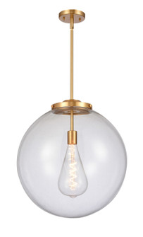 Franklin Restoration LED Pendant in Satin Gold (405|221-1S-SG-G202-18-LED)