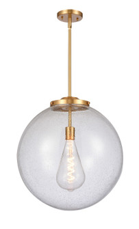 Franklin Restoration LED Pendant in Satin Gold (405|221-1S-SG-G204-18-LED)