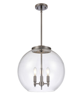Essex Three Light Pendant in Oil Rubbed Bronze (405|221-3S-OB-G122-16)
