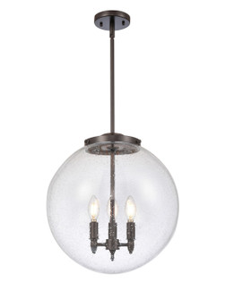 Essex Three Light Pendant in Oil Rubbed Bronze (405|221-3S-OB-G204-16)