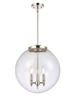 Essex Three Light Pendant in Polished Nickel (405|221-3S-PN-G202-16)