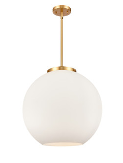 Ballston Three Light Pendant in Satin Gold (405|221-3S-SG-G121-18)