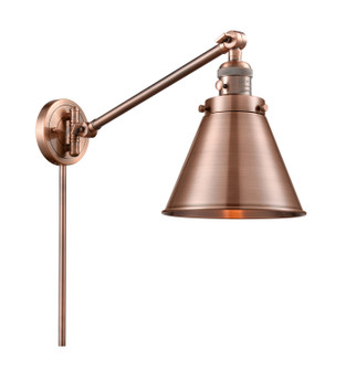 Franklin Restoration One Light Swing Arm Lamp in Antique Copper (405|237-AC-M13-AC)