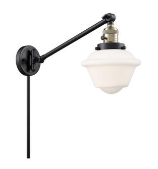 Franklin Restoration One Light Swing Arm Lamp in Black Antique Brass (405|237-BAB-G531)