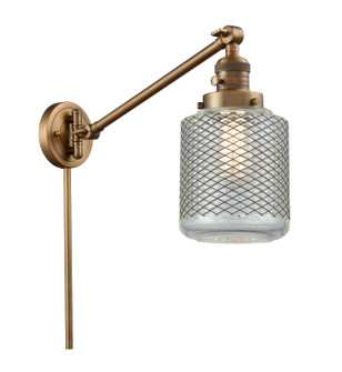 Franklin Restoration LED Swing Arm Lamp in Brushed Brass (405|237-BB-G262-LED)