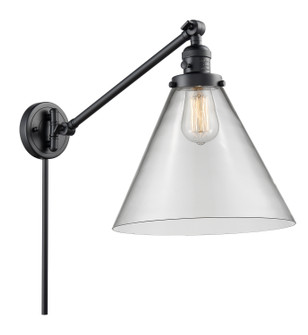 Franklin Restoration LED Swing Arm Lamp in Matte Black (405|237-BK-G42-L-LED)