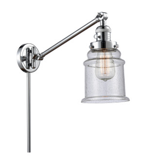 Franklin Restoration One Light Swing Arm Lamp in Polished Chrome (405|237-PC-G184)
