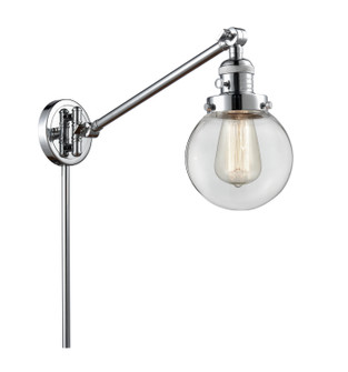 Franklin Restoration One Light Swing Arm Lamp in Polished Chrome (405|237-PC-G202-6)