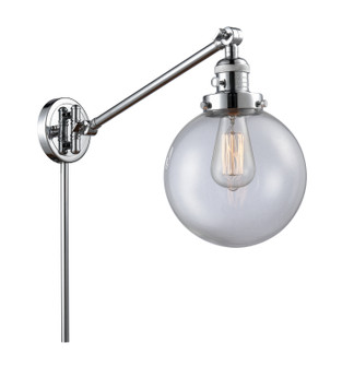 Franklin Restoration One Light Swing Arm Lamp in Polished Chrome (405|237-PC-G202-8)