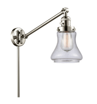 Franklin Restoration One Light Swing Arm Lamp in Polished Nickel (405|237-PN-G194)
