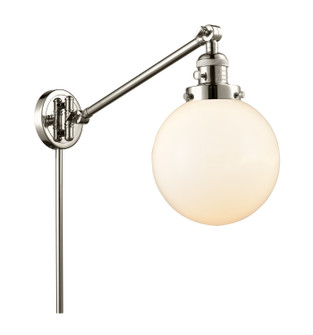 Franklin Restoration One Light Swing Arm Lamp in Polished Nickel (405|237-PN-G201-8)