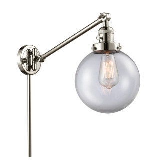 Franklin Restoration LED Swing Arm Lamp in Polished Nickel (405|237-PN-G202-8-LED)
