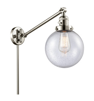 Franklin Restoration One Light Swing Arm Lamp in Polished Nickel (405|237-PN-G204-8)