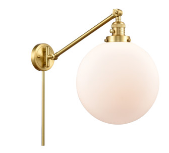 Franklin Restoration One Light Swing Arm Lamp in Satin Gold (405|237-SG-G201-12)