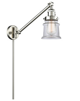 Franklin Restoration One Light Swing Arm in Brushed Satin Nickel (405|237-SN-G182S)