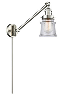 Franklin Restoration One Light Swing Arm Lamp in Brushed Satin Nickel (405|237-SN-G184S)
