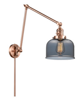 Franklin Restoration One Light Swing Arm Lamp in Antique Copper (405|238-AC-G73)