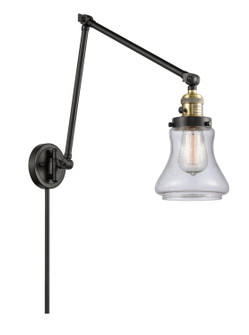 Franklin Restoration One Light Swing Arm Lamp in Black Antique Brass (405|238-BAB-G194)