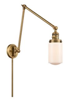Franklin Restoration One Light Swing Arm Lamp in Brushed Brass (405|238-BB-G311)