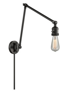 Franklin Restoration One Light Swing Arm Lamp in Matte Black (405|238-BK)